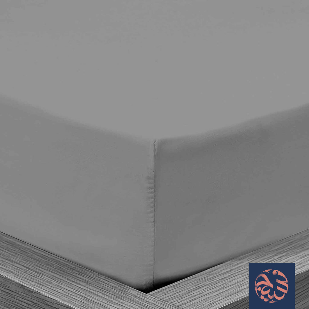 طقم ملاية سادة مثبتة 3قطعة - مقاس  120×200 سم من شطا