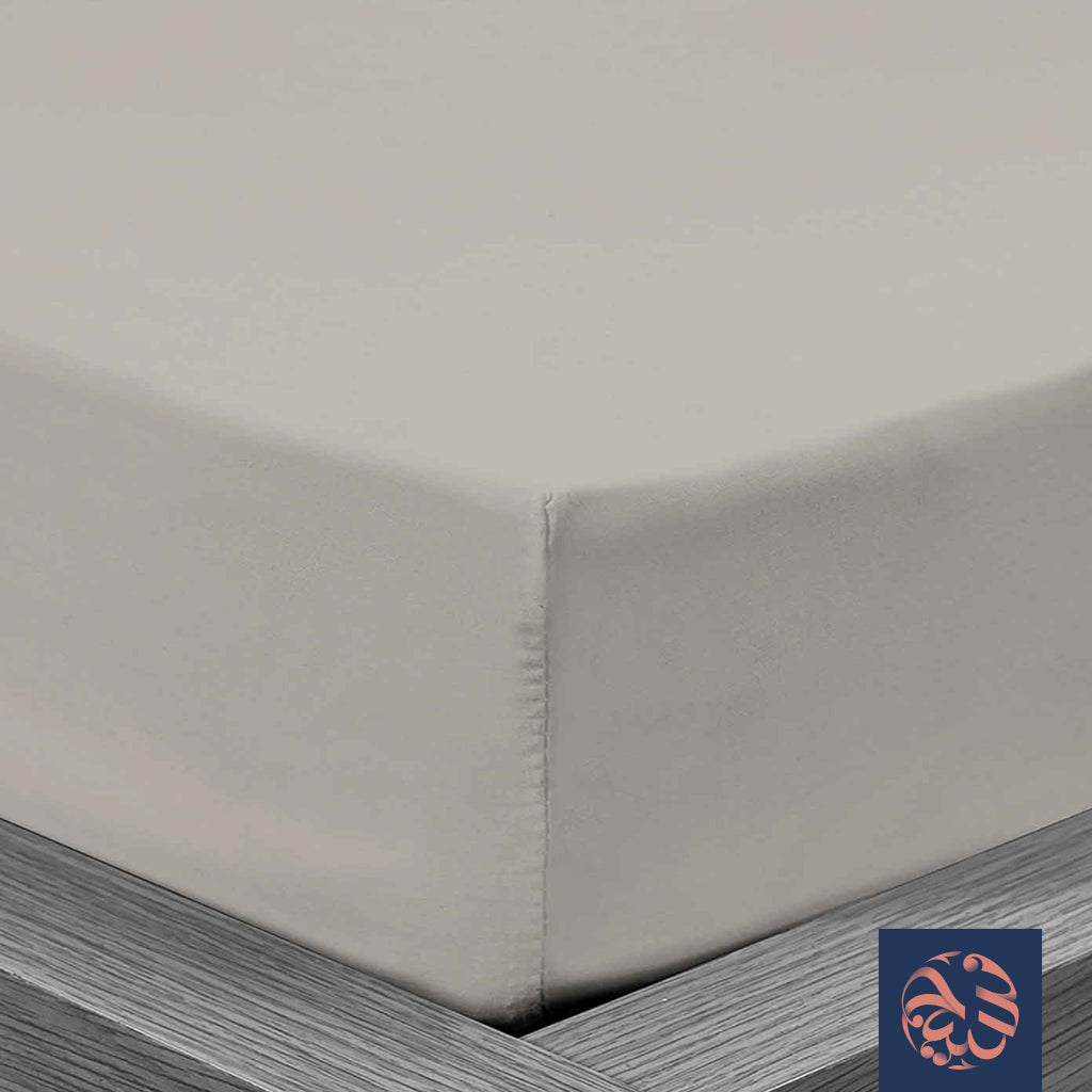 طقم ملاية سادة مثبتة 3قطعة - مقاس  120×200 سم من شطا