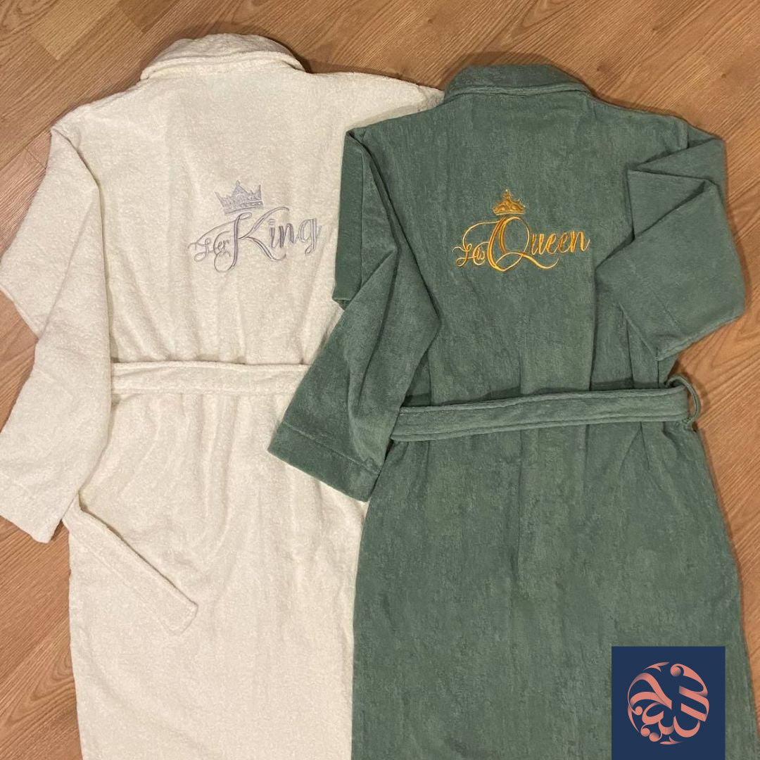 برنس الحمام المطرز الفاخر من جاكاردينا