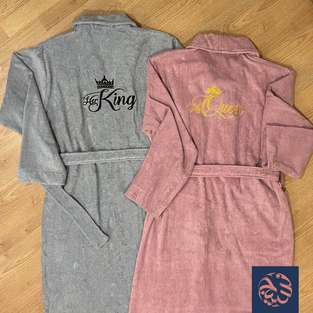 برنس الحمام المطرز الفاخر من جاكاردينا