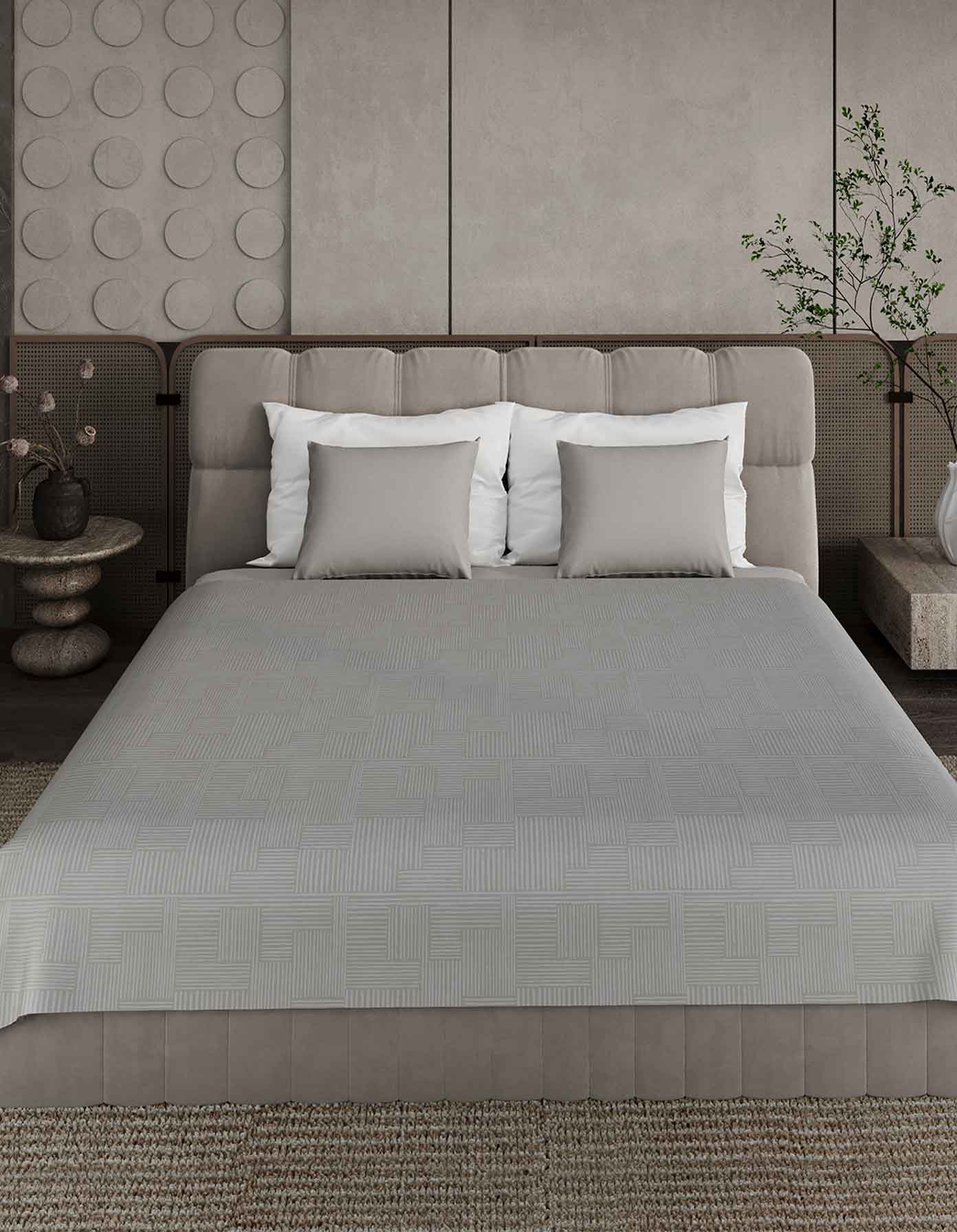 طقم كوفرته صيفي ديجيتال كبير-كود 07 - مقاس 240×220 سم من شطا