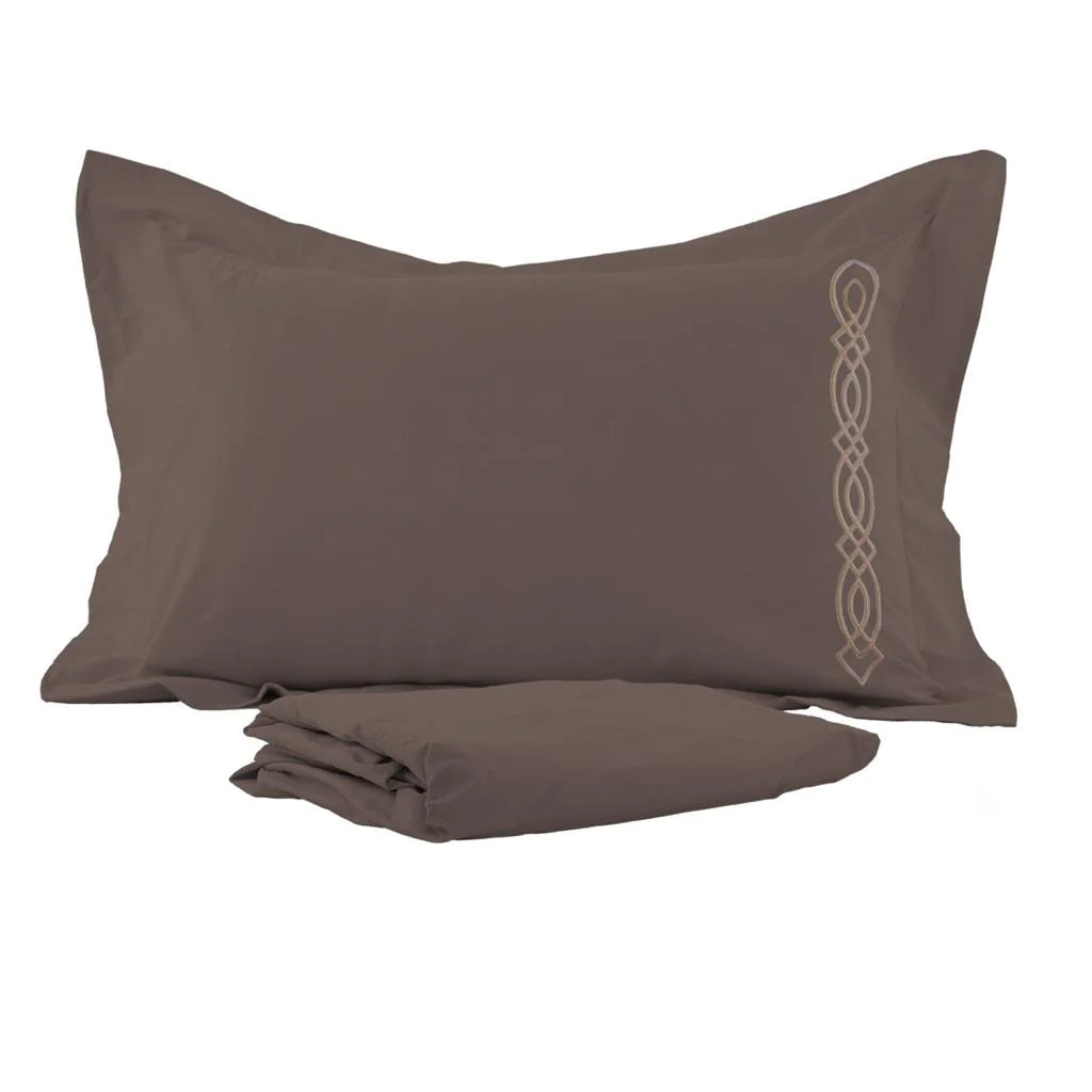 ريلي - طقم ملاية سرير باركيل مطرزة قطن 100٪ (ملاية و 2 كيس وسادة) من ريكراك