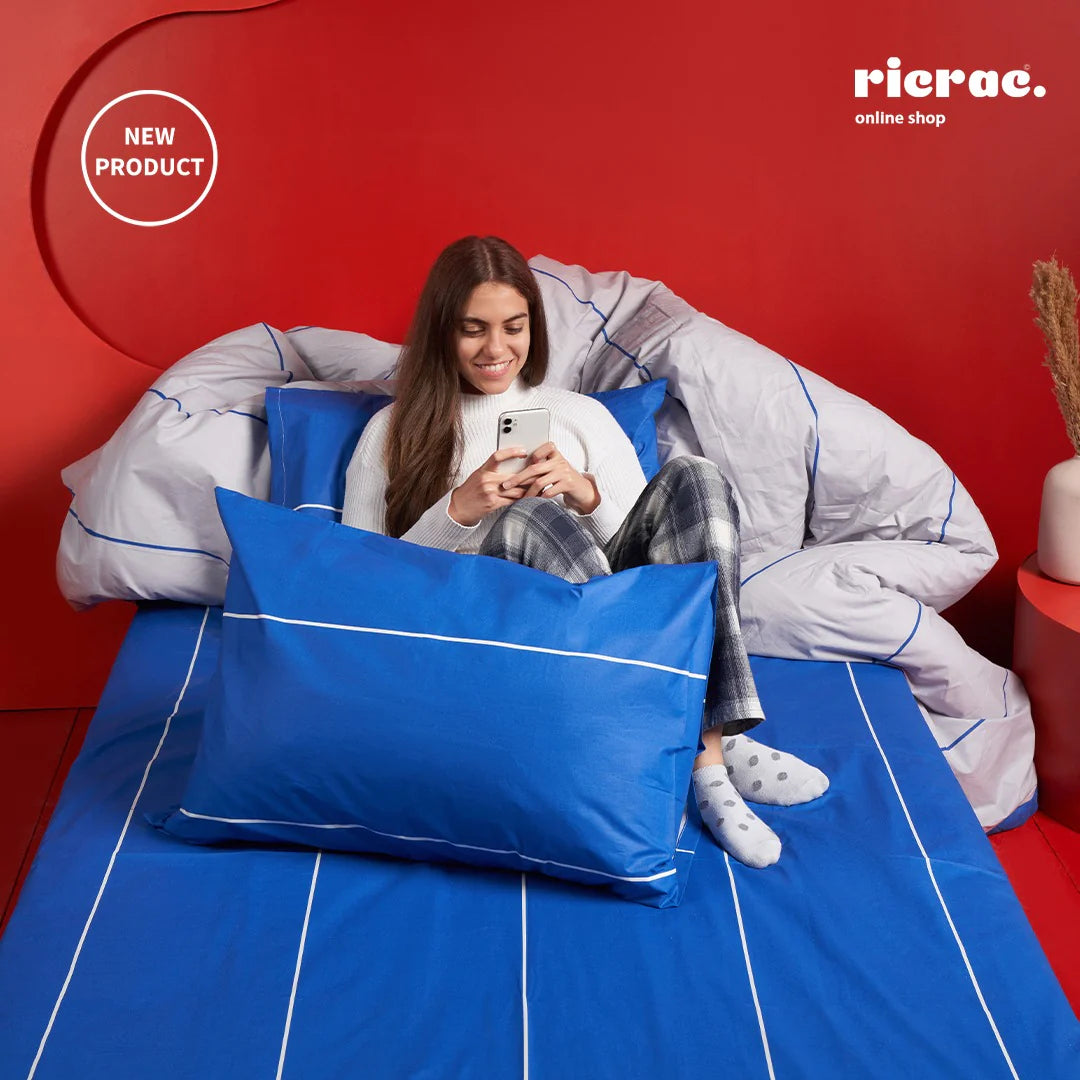 راداكان- طقم ملاية قطن مطبّوعة (ملاية و 2 كيس وسادة) من ريكراك