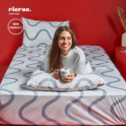 رالا- طقم ملاية قطن مطبّوعة (ملاية و 2 كيس وسادة) من ريكراك