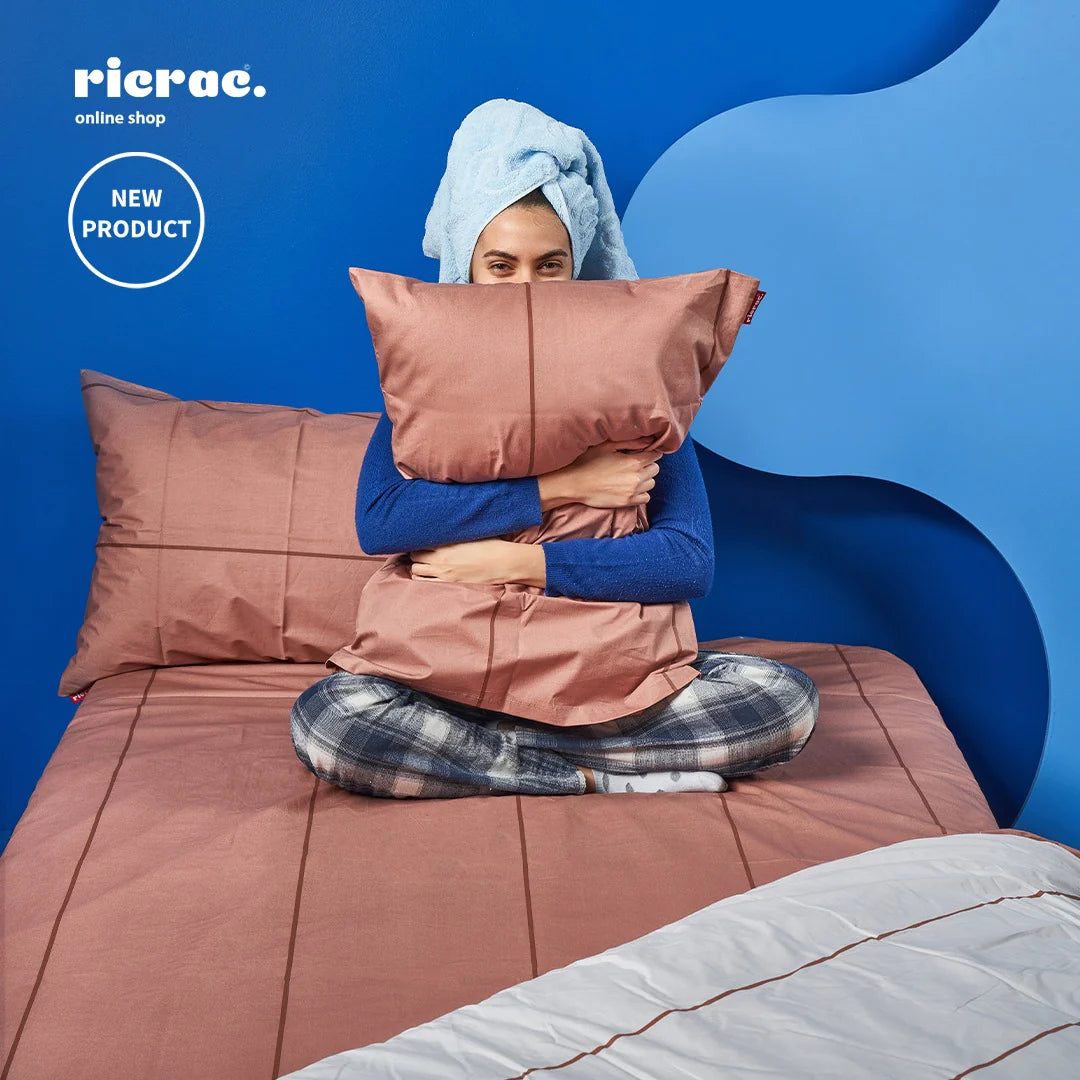 راكاندا- طقم ملاية قطن مطبّوعة (ملاية و 2 كيس وسادة) من ريكراك