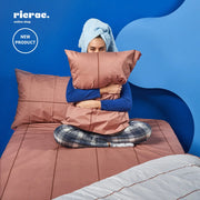 راكاندا- طقم ملاية قطن مطبّوعة (ملاية و 2 كيس وسادة) من ريكراك