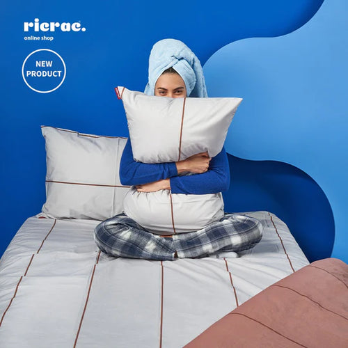 Rali- طقم ملاية مطرزة بنجمة (ملاية و 2 كيس وسادة) من ريكراك