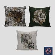 طقم 3  كوشنر مطبوع -كود 716- المقاس 45x45سم من شطا