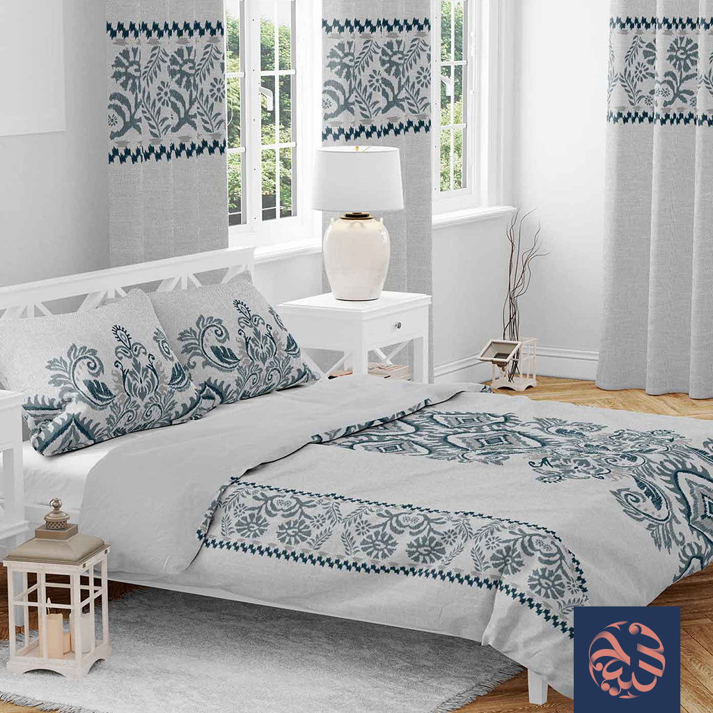 طقم لحاف ديجيتال كبير - كود 98 - مقاس 240×220 3 قطعة من شطا