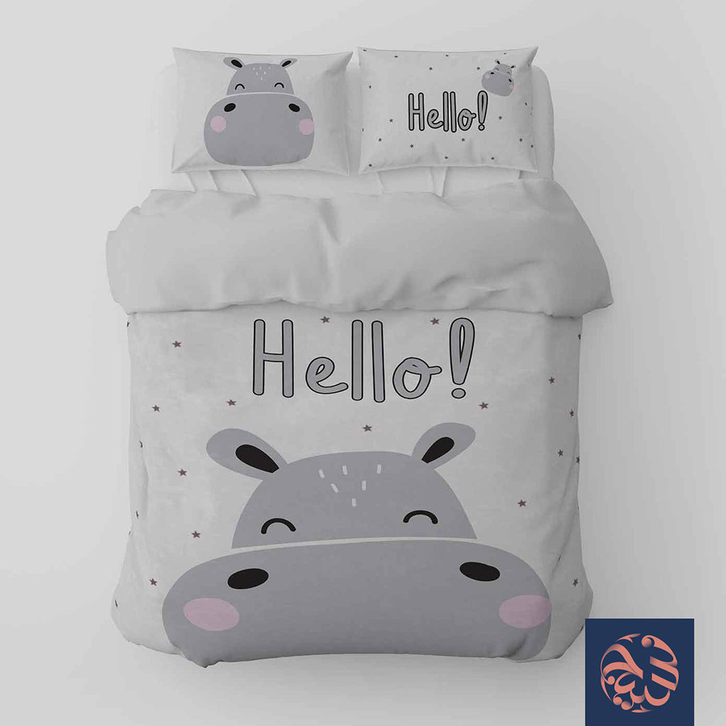 طقم لحاف ديجيتال صغير  - كود 110 - مقاس 220×180سم 3 قطعة من شطا