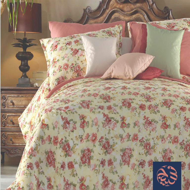 طقم ملاية مطبوع  5 قطعة موديل كلوديا من الحناوي