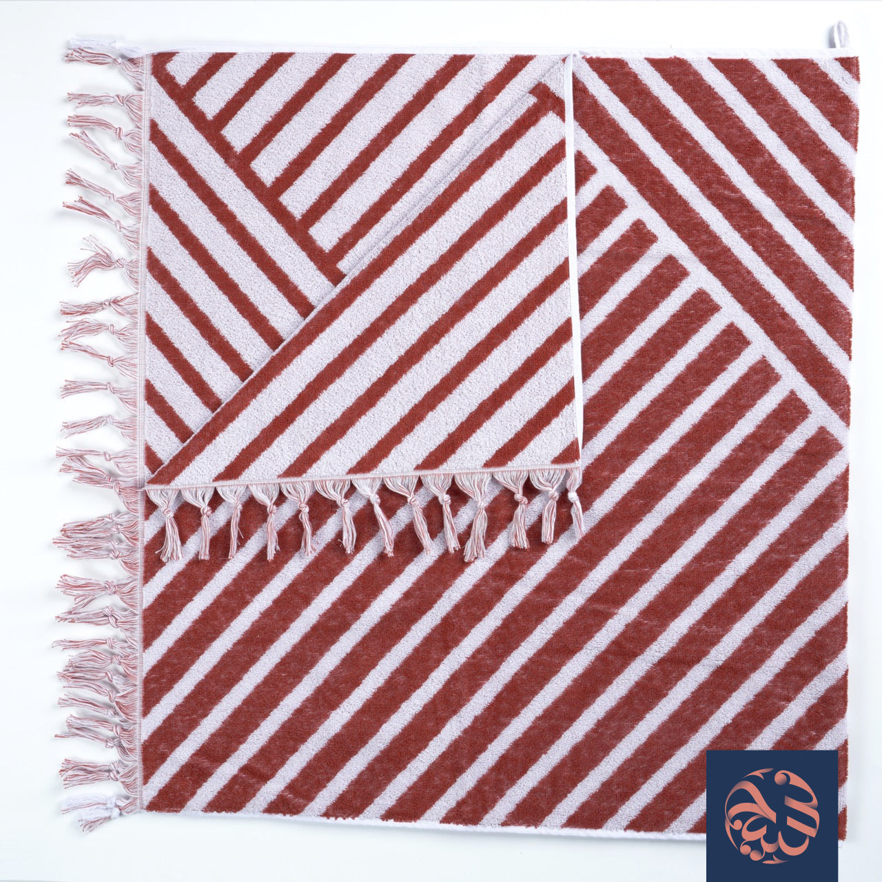 رامية - منشفة وجه بتصميم متقاطع