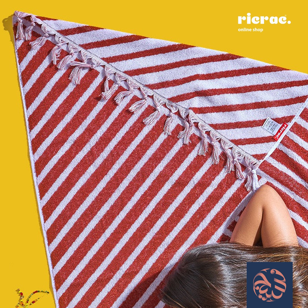 رامية - منشفة وجه بتصميم متقاطع