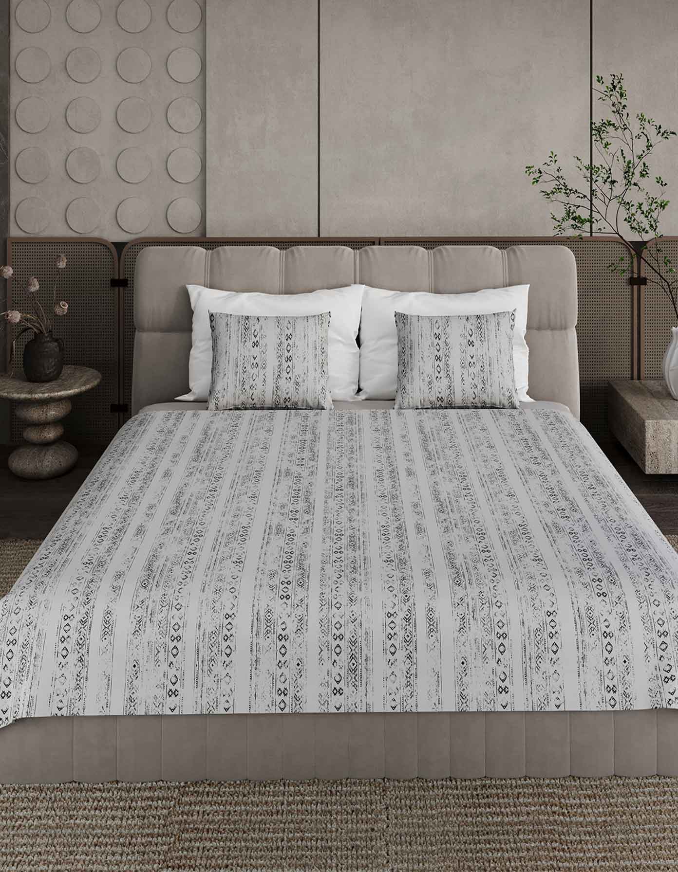 طقم كوفرته صيفي ديجيتال كبير-كود 18 - مقاس 240×220 سم من شطا