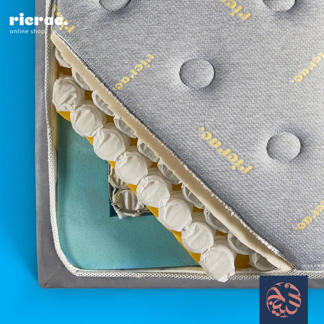 مرتبة لاتيكس طبيعي بطبقتين سوست منفصلة من ريكراك